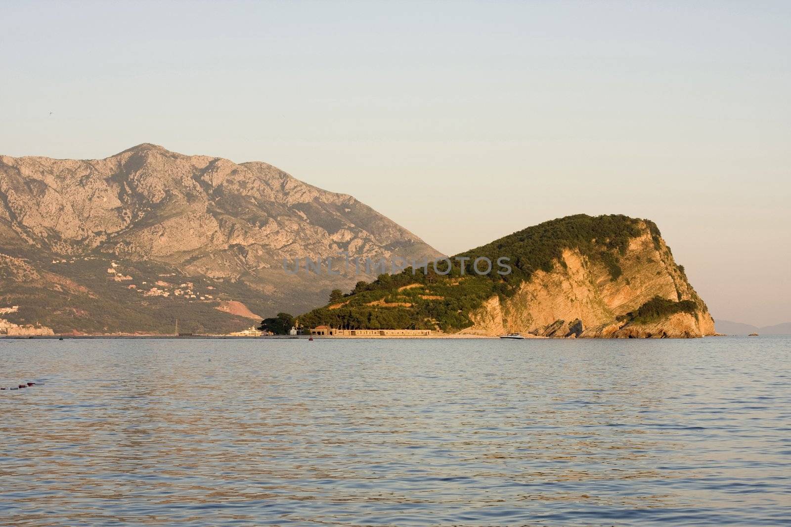 Beautiful view of the sea in Budva