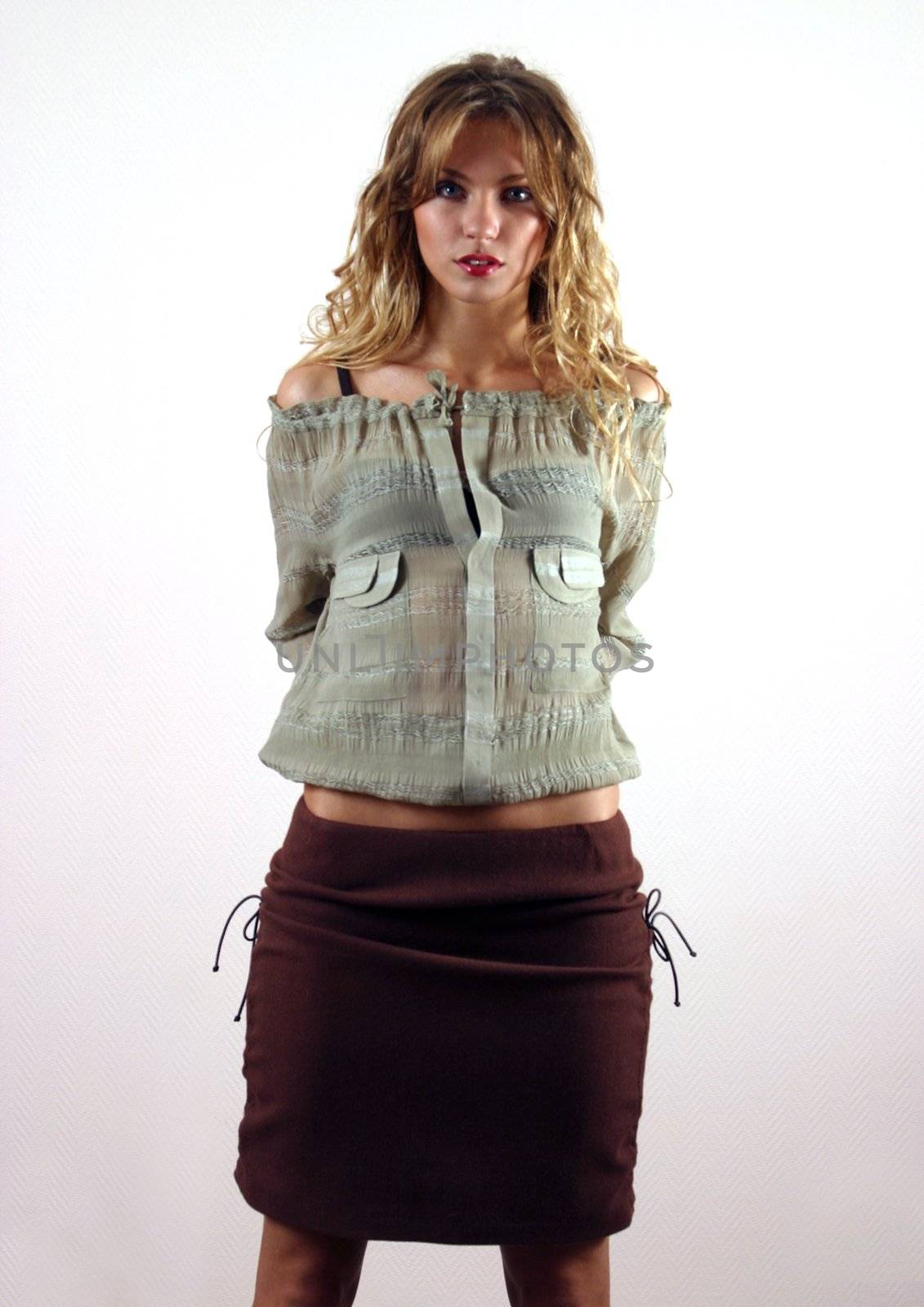 The beautiful young blonde