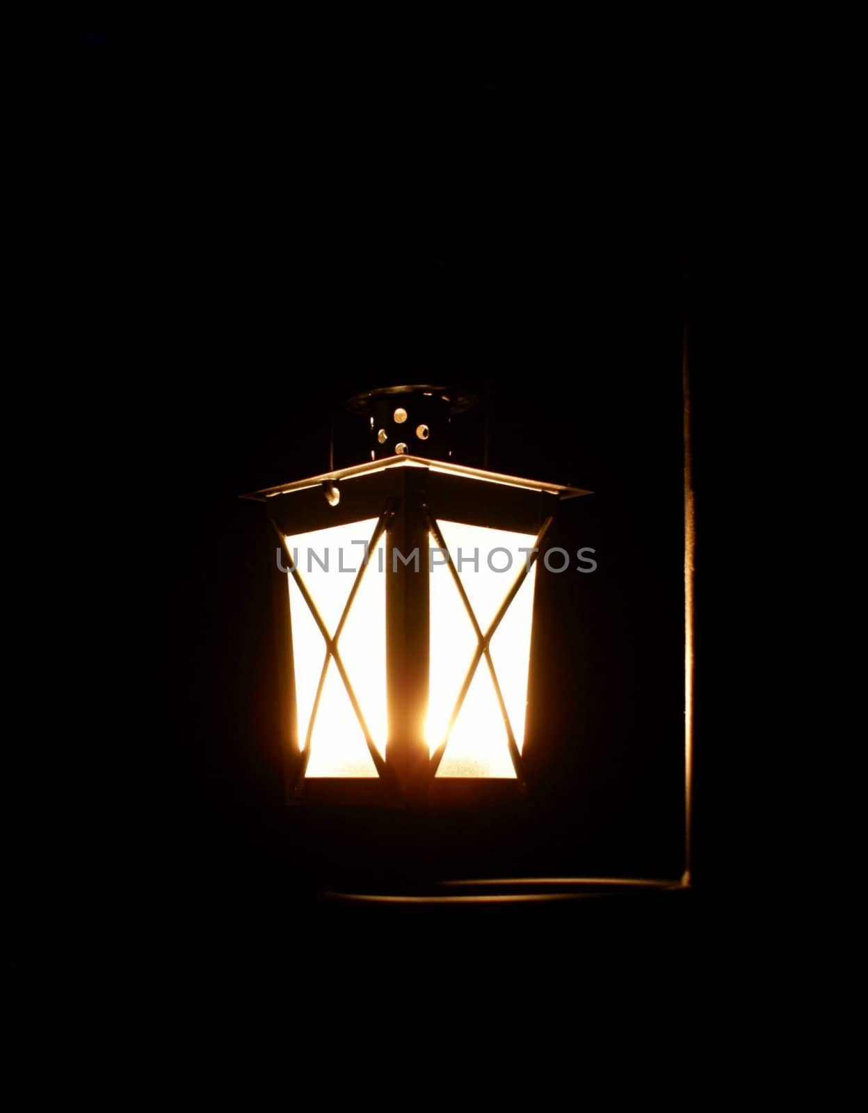 Lantern in night