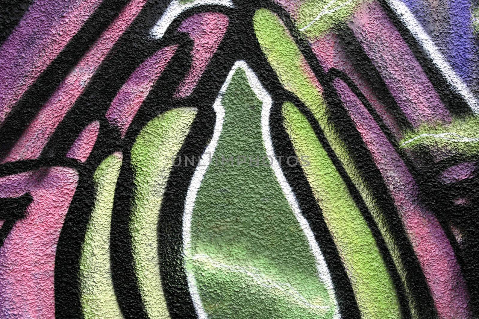 Detail of a painting. City wall texture - grafitti art abstract background. Harsh plaster surface.