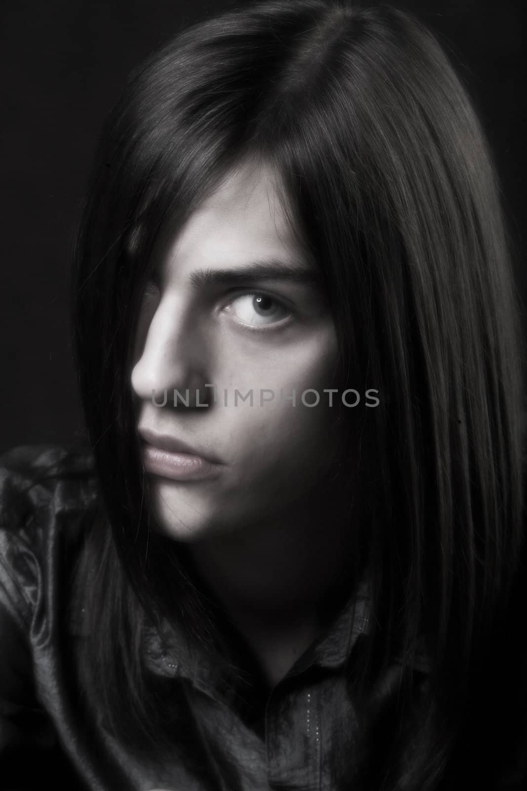 young man with long hair by Cheschhh