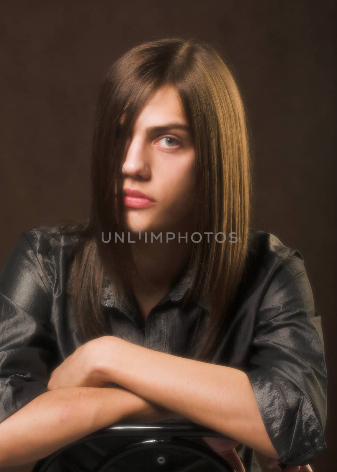 young man with long hair by Cheschhh