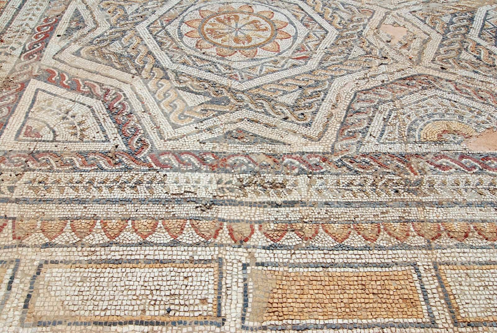 Ancient roman mosaic from the Sardinian town of Nora