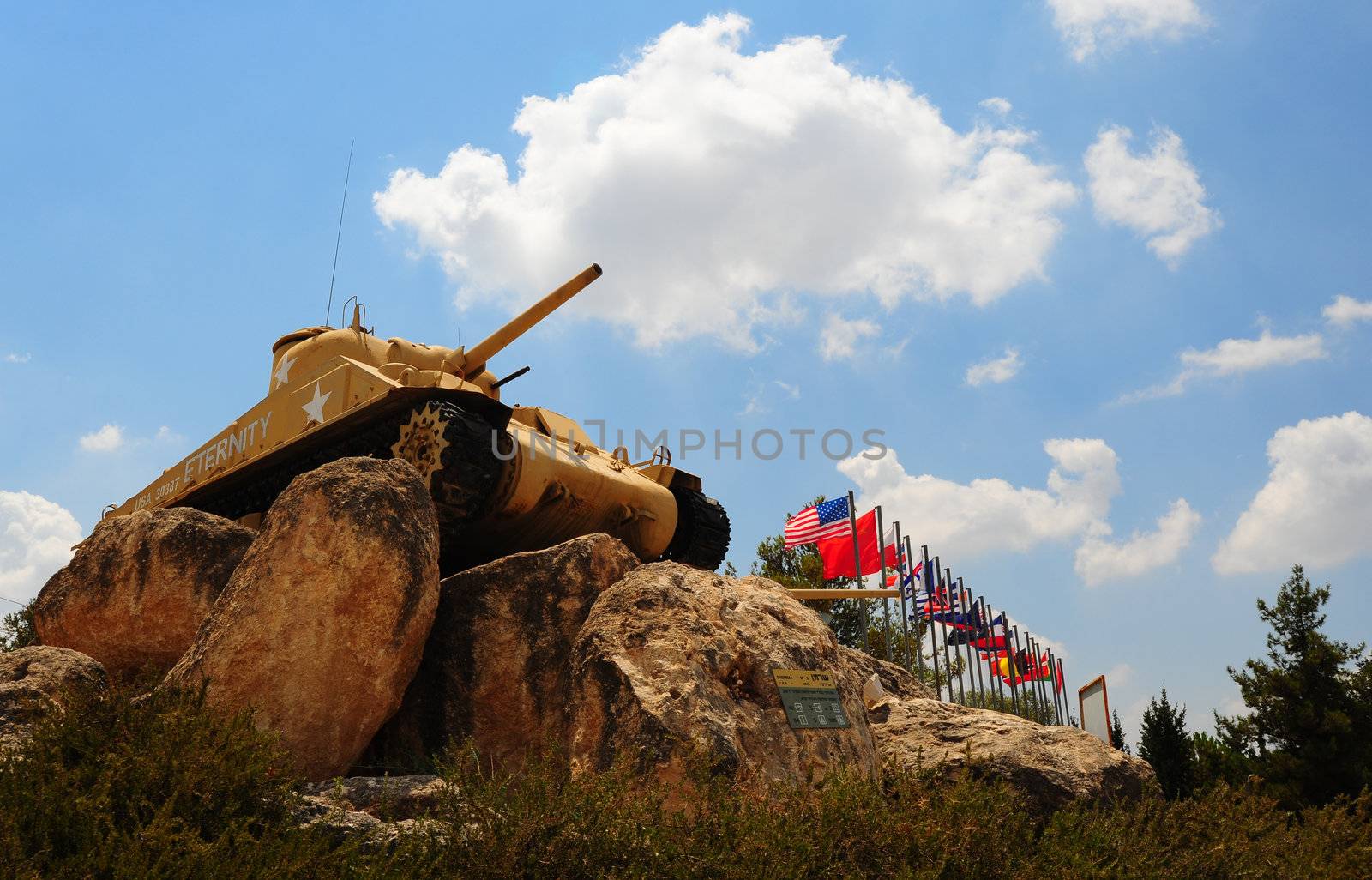 World War Memorial In Armored Corp Museum. Israel