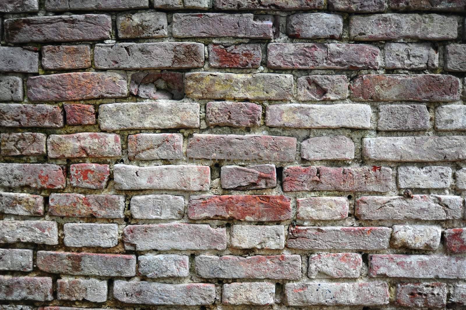 Ruins Of The Old Brick Wall Can Be Used As Background