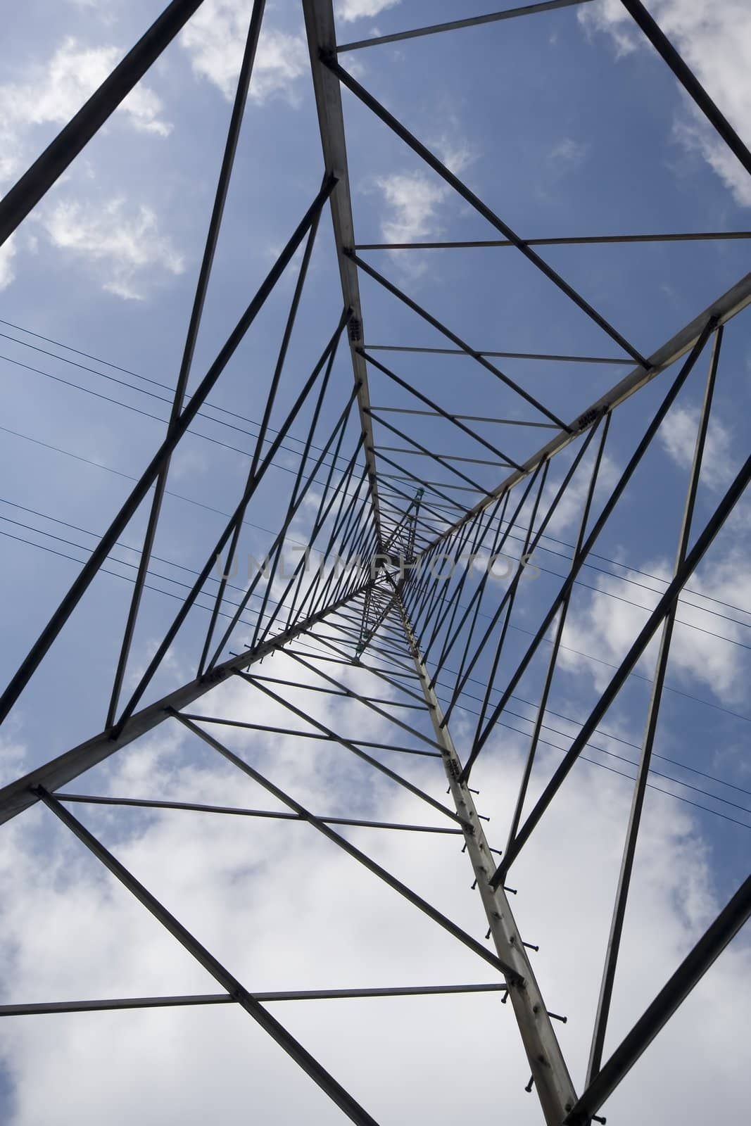 Long transmission line from below