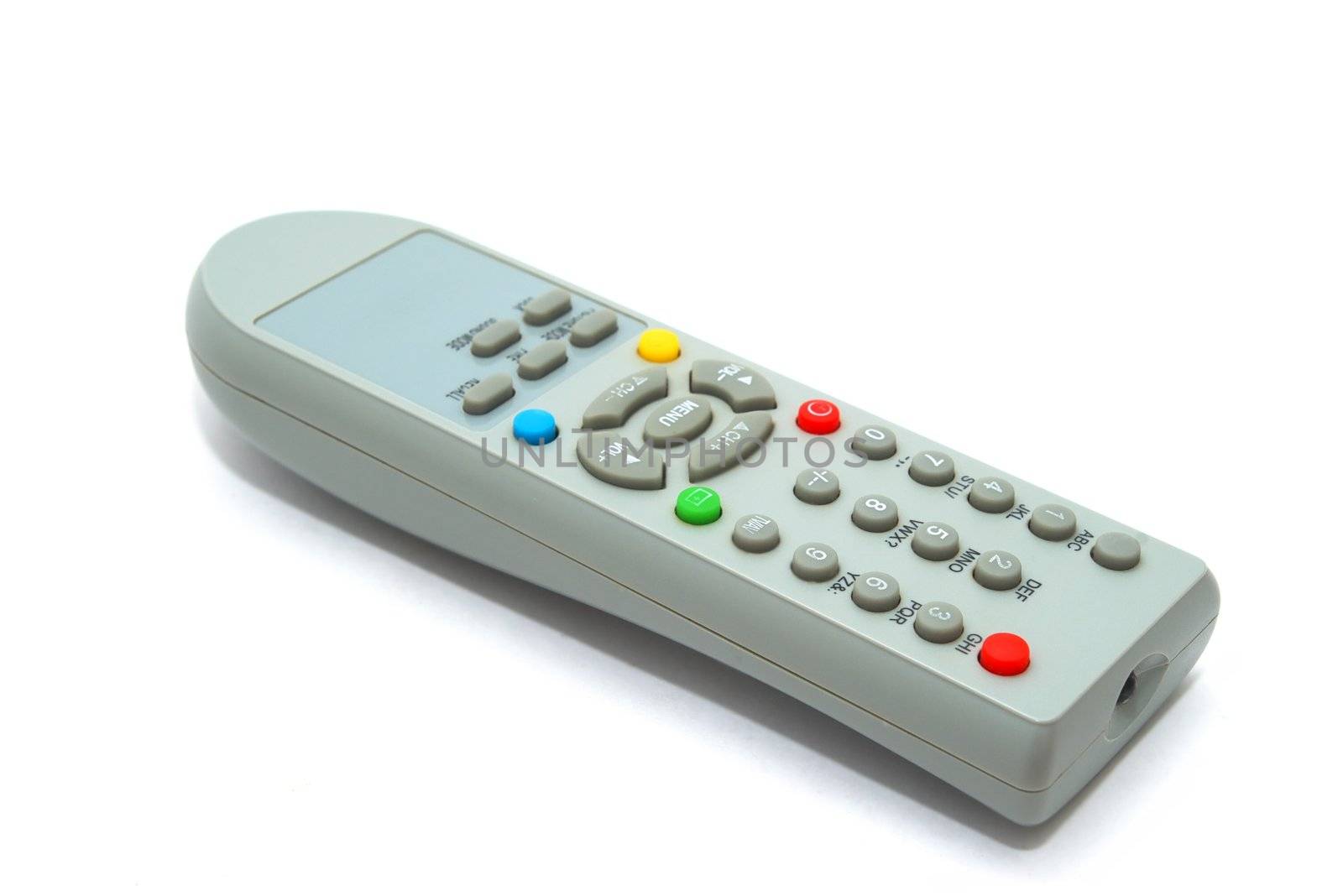 photo of the remote control on white background