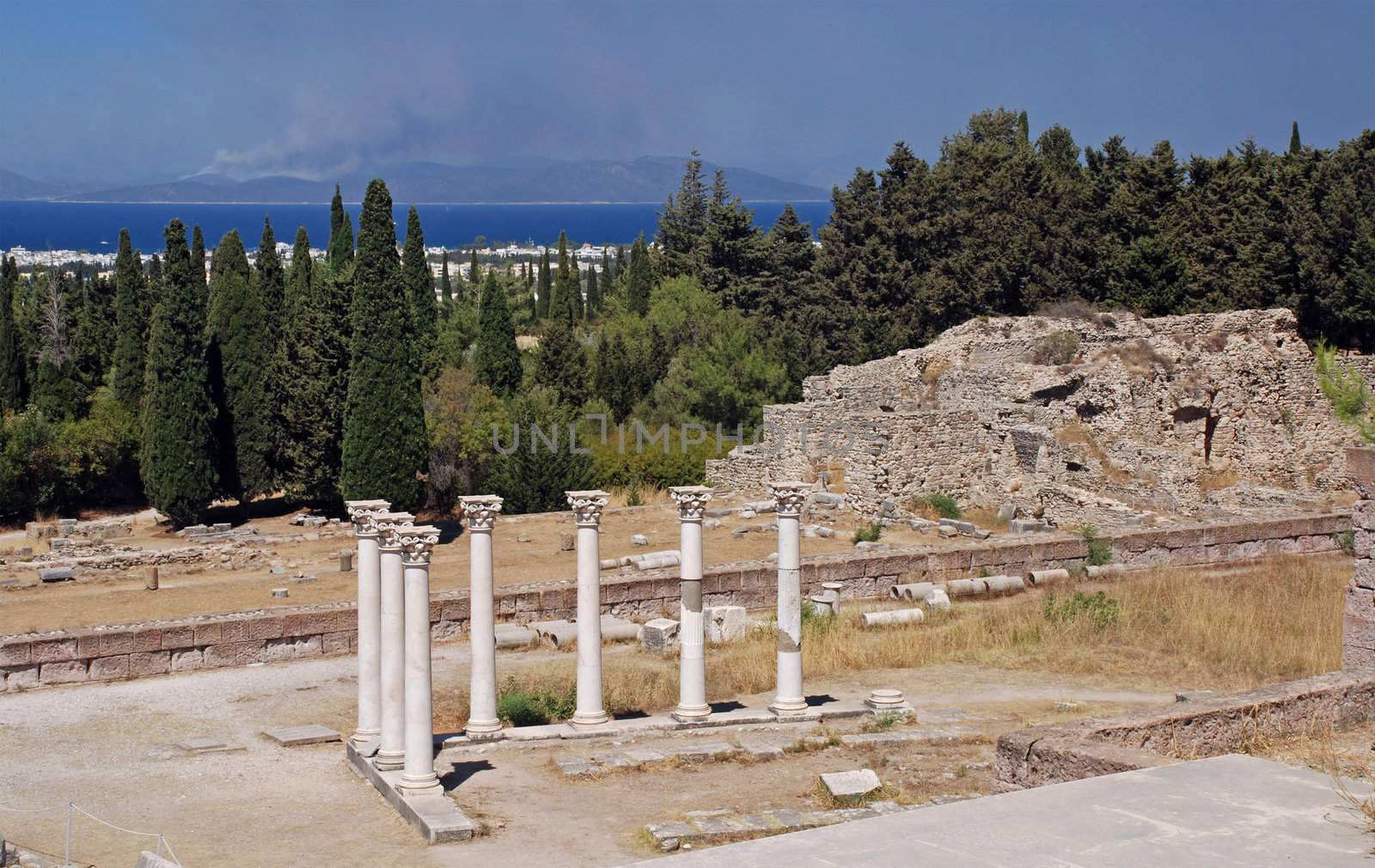 Ancient Academy of Asklepion on a Greek island of Kos
