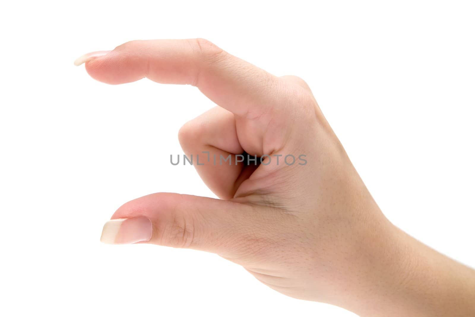 Nonverbal communication. Isolated on a white background.