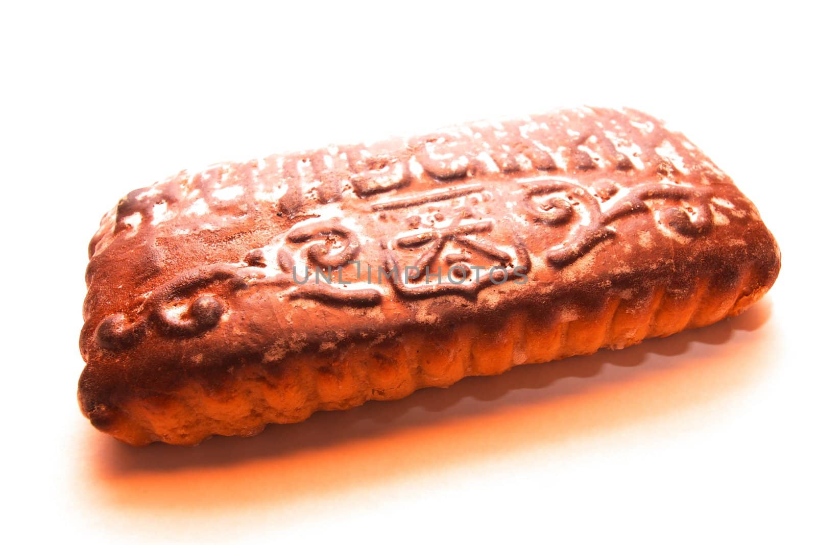 photo of the russian gingerbread on white background