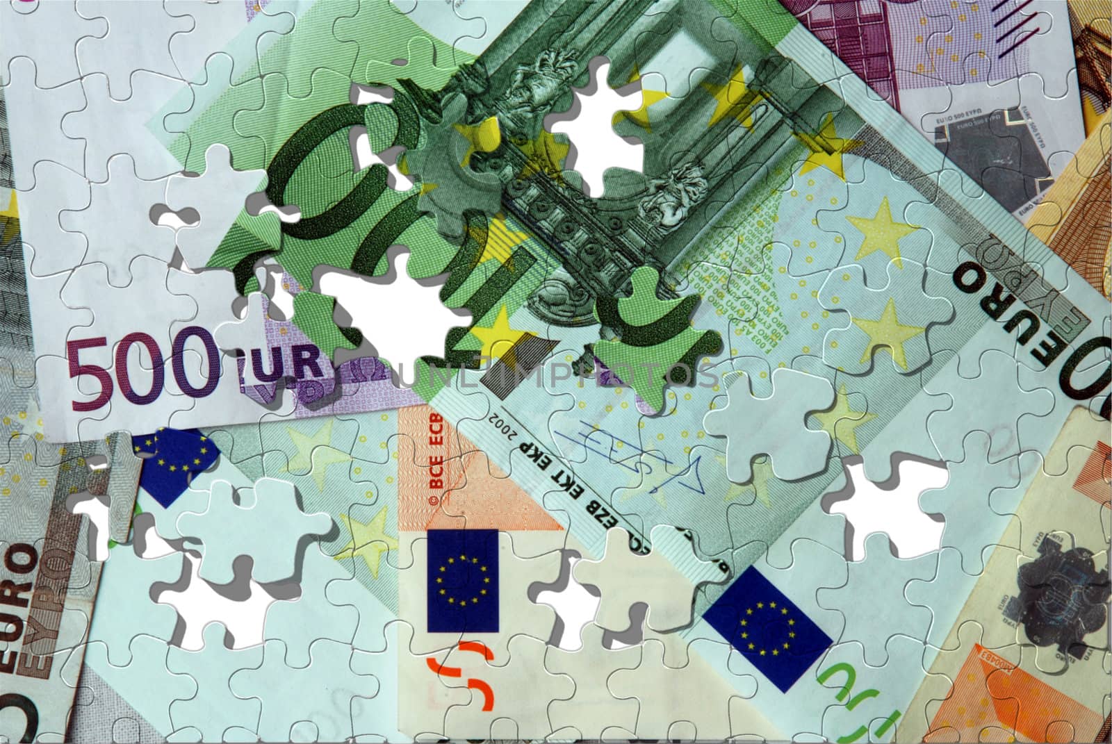 Euro banknotes puzzle by fyletto
