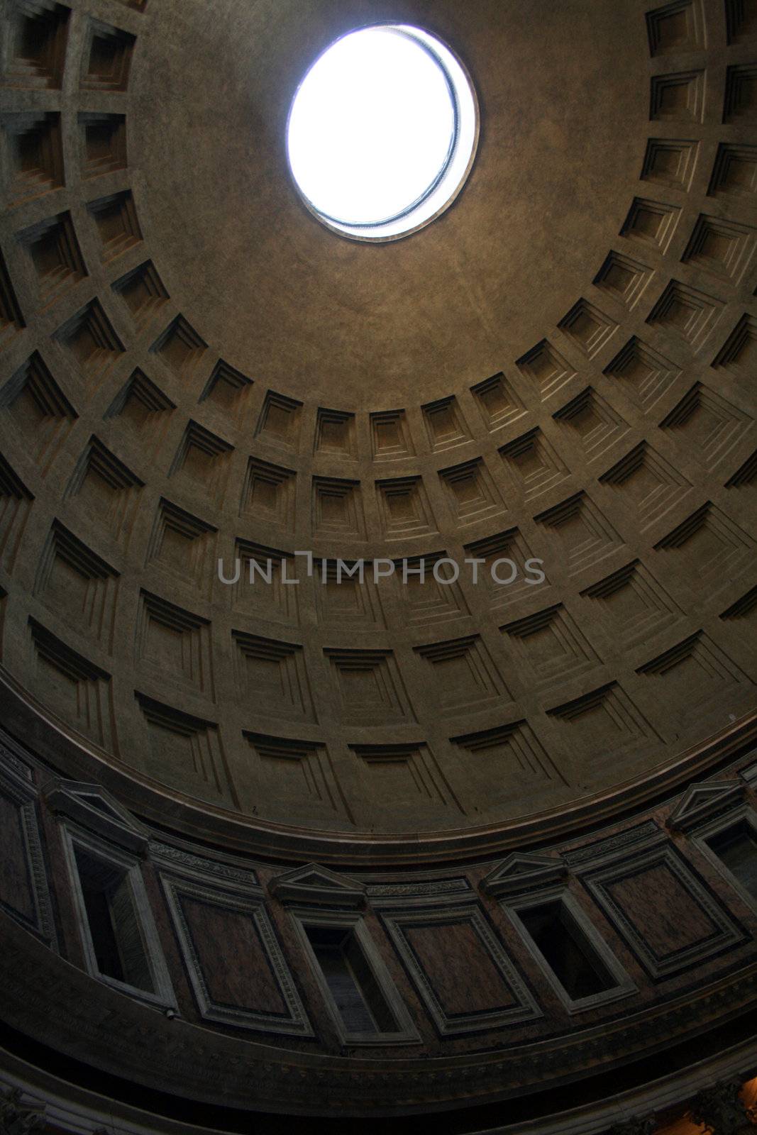 inside the Pantheon, Rome, Italy