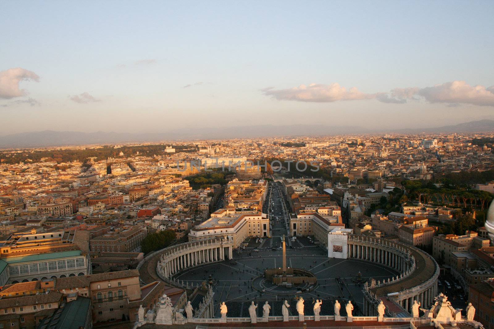 Arial View of Vatican City and Rome by keki