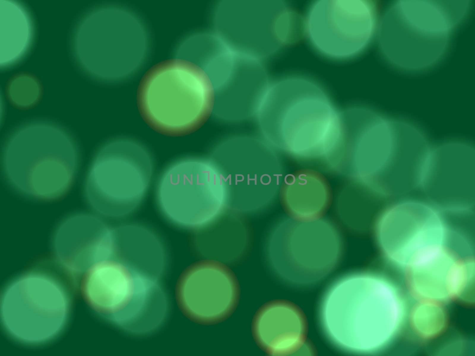 white and green lights over dark green background