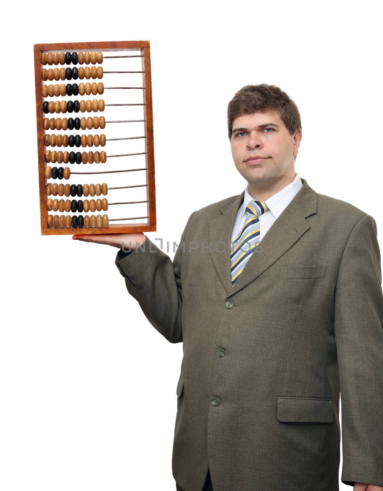 businessman with abacus by Mikko