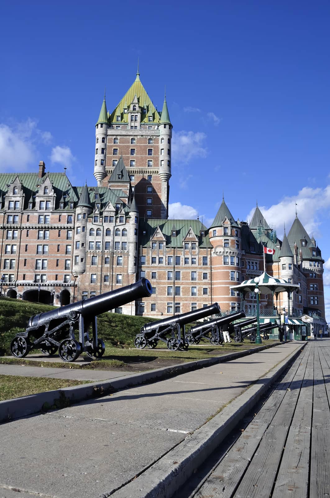 Castle: View of the Chateau Frontenac in Quebec City, Canada