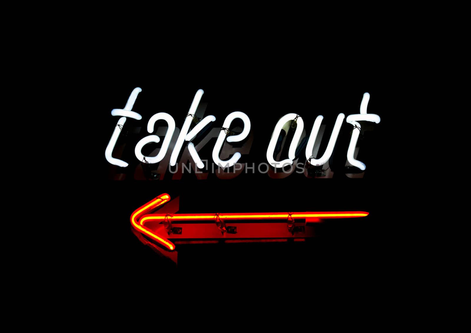 Neon Take Out sign by ADavis