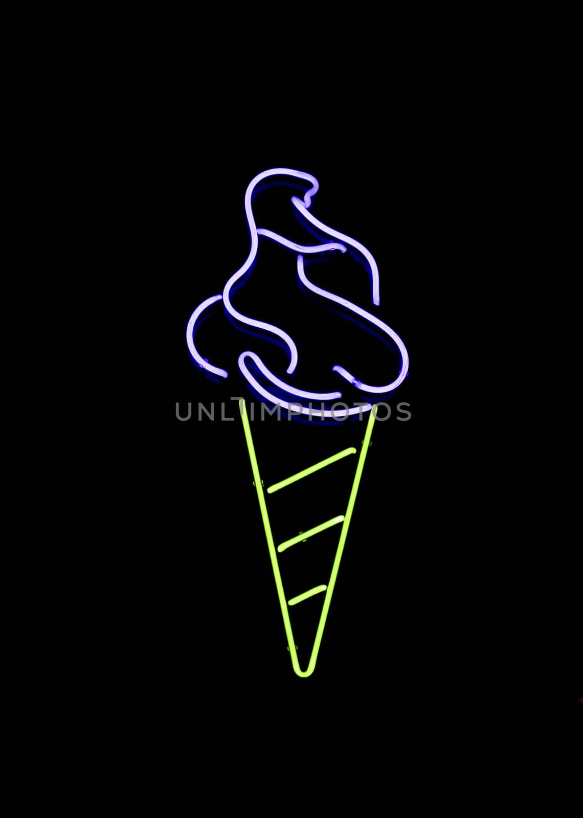 Neon Ice Cream Sign by ADavis