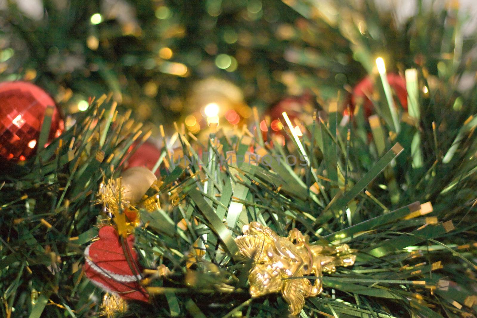 New Year tree on a white background