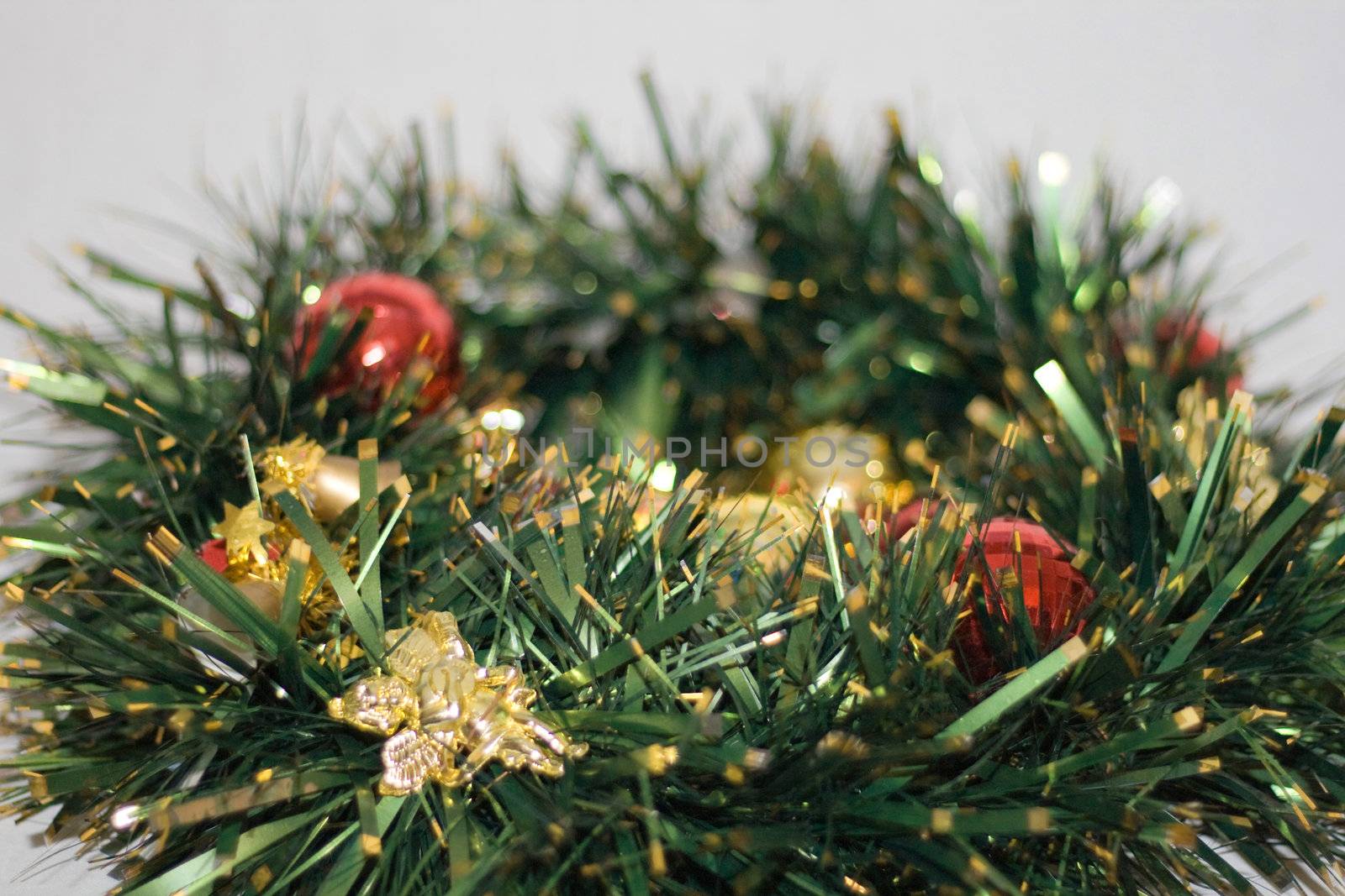 New Year tree on a white background