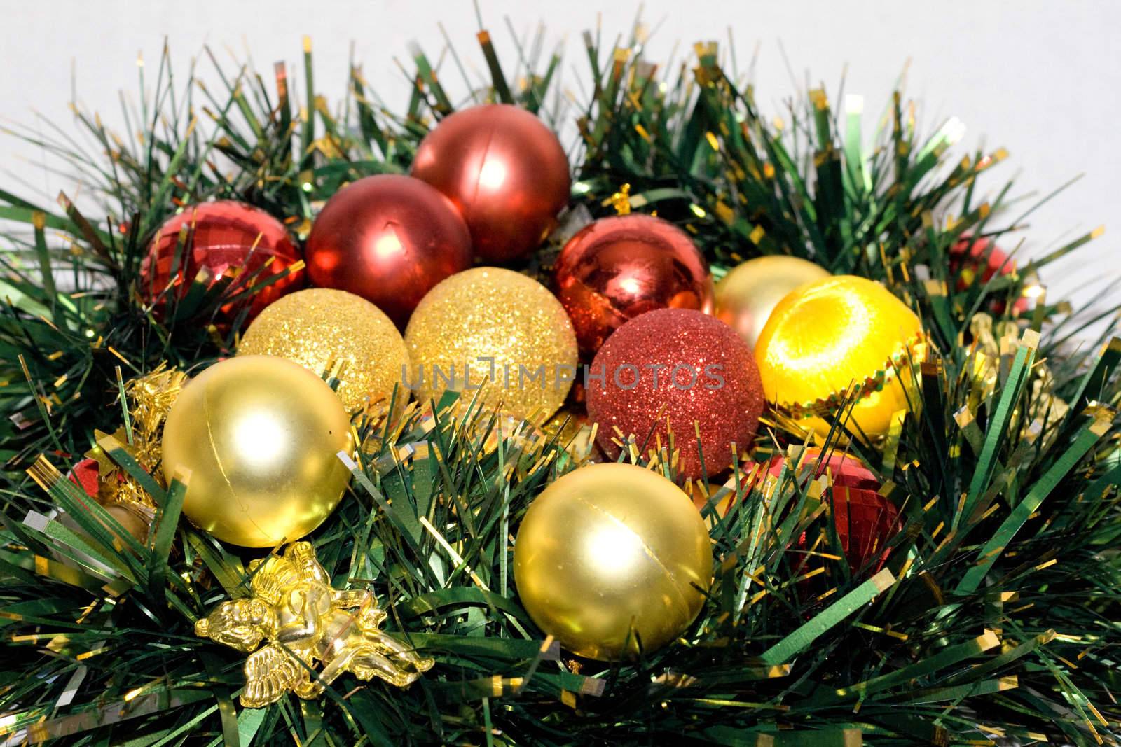 New Year tree on a white background