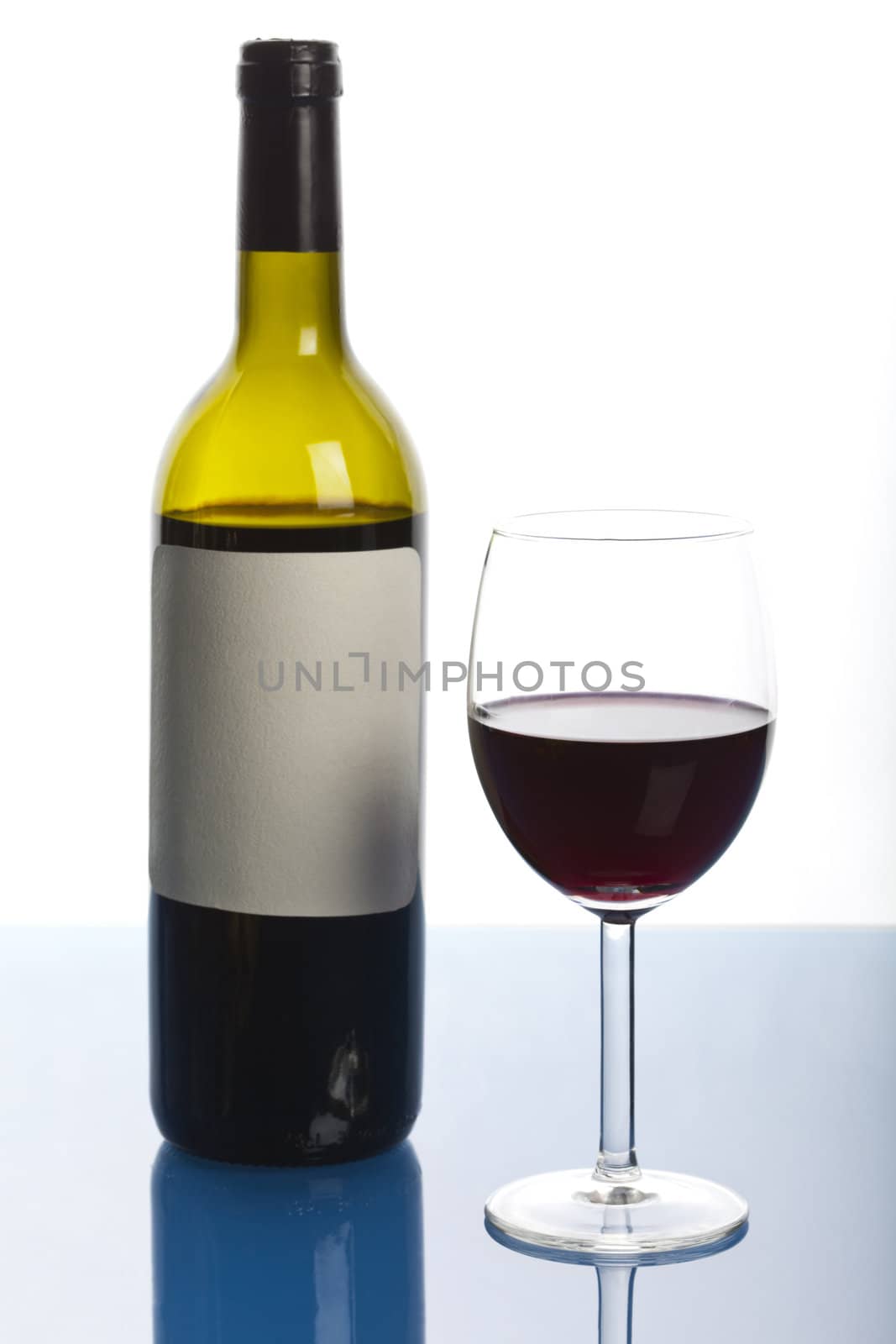 Wineglass with alcohol