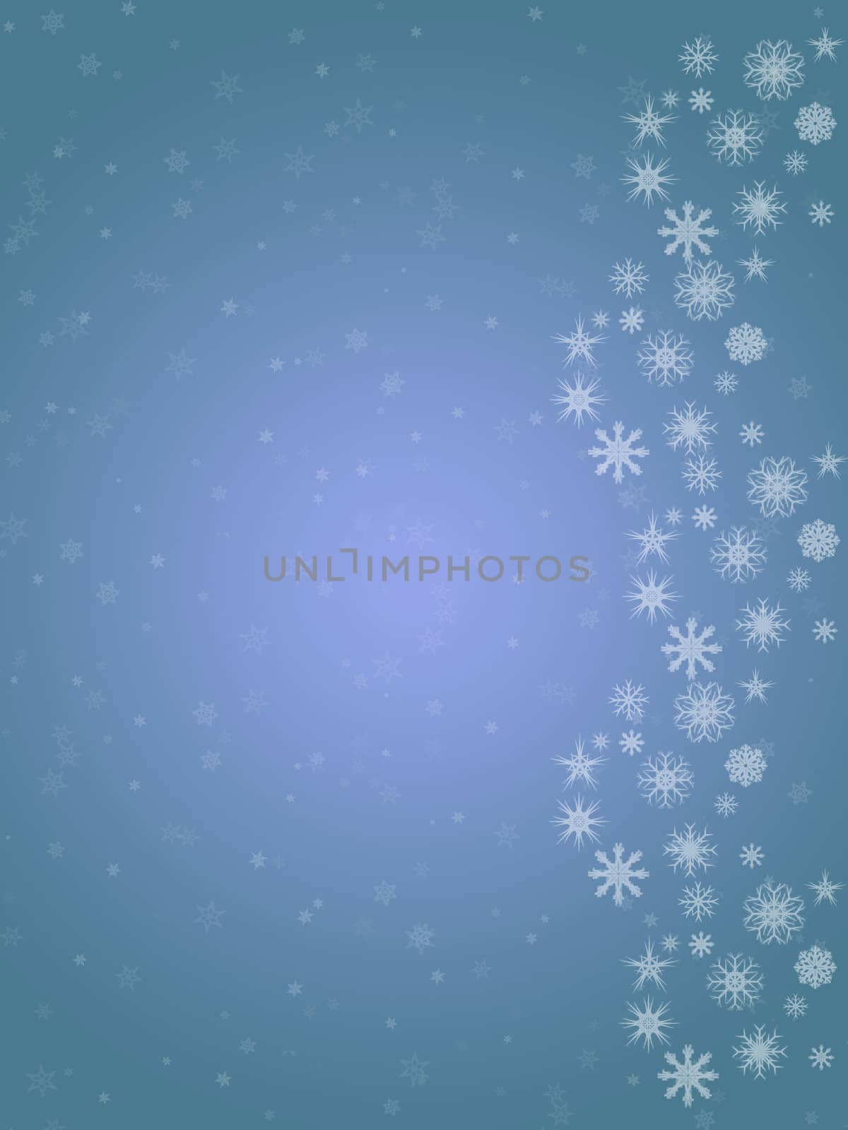 christmas snowflake background made in blue colors.