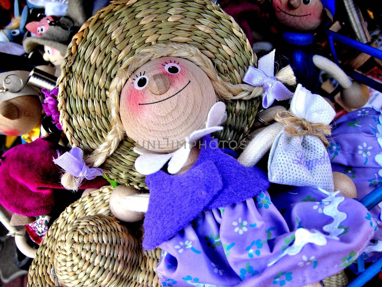 Souvenir Doll Smiling in Hungary Shop