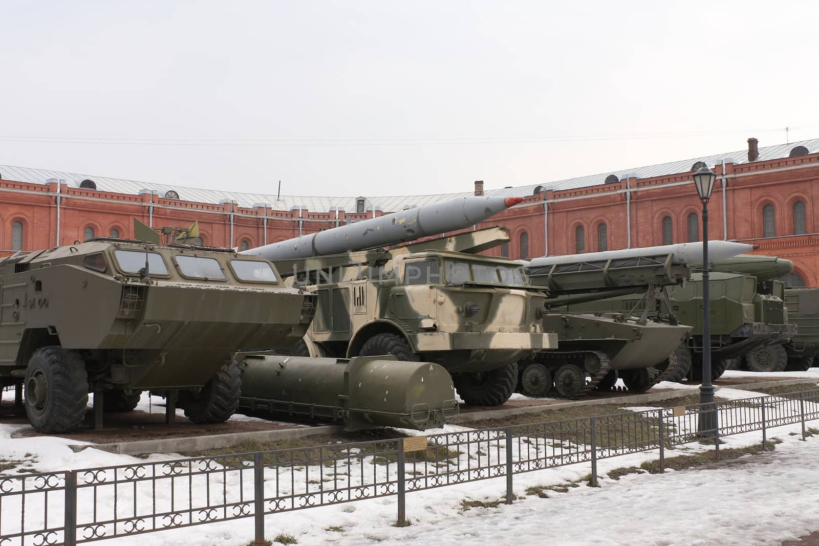 The Soviet and Russian military technics. Russia, St.-Petersburg, March 2008