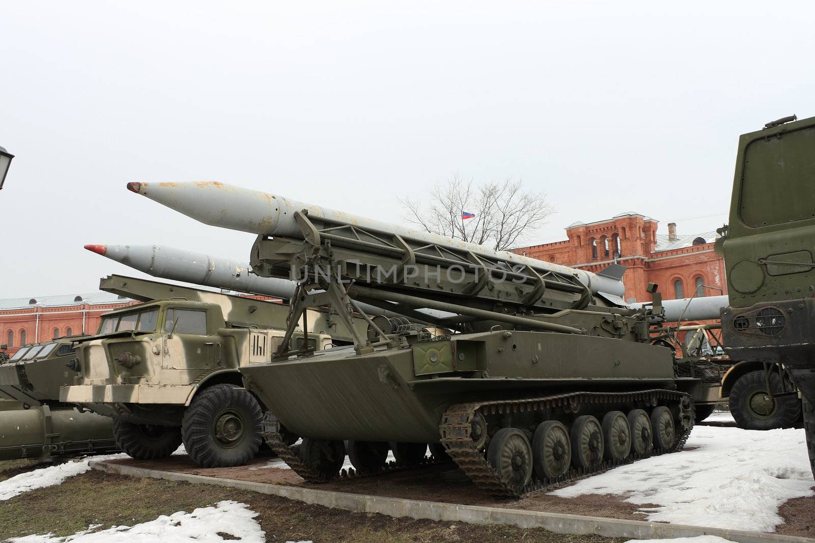 The Soviet and Russian military technics. Russia, St.-Petersburg, March 2008