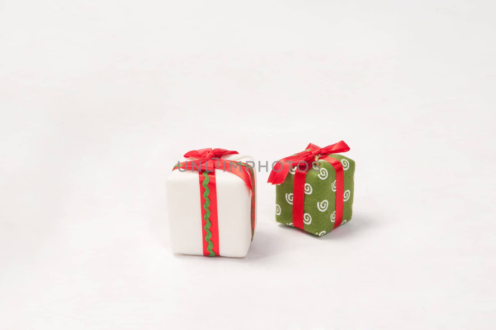 Gifts isolated on white background