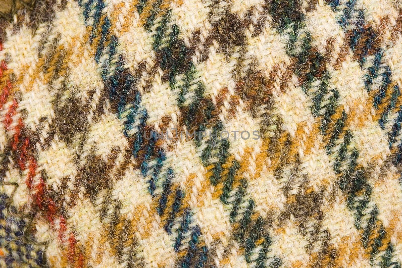 background of loden wool tweed of a british hat