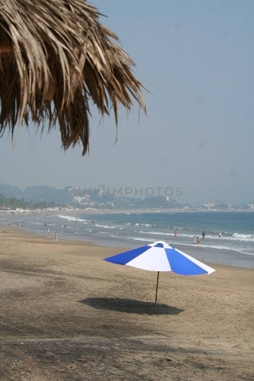 umbrella and chairs on beach