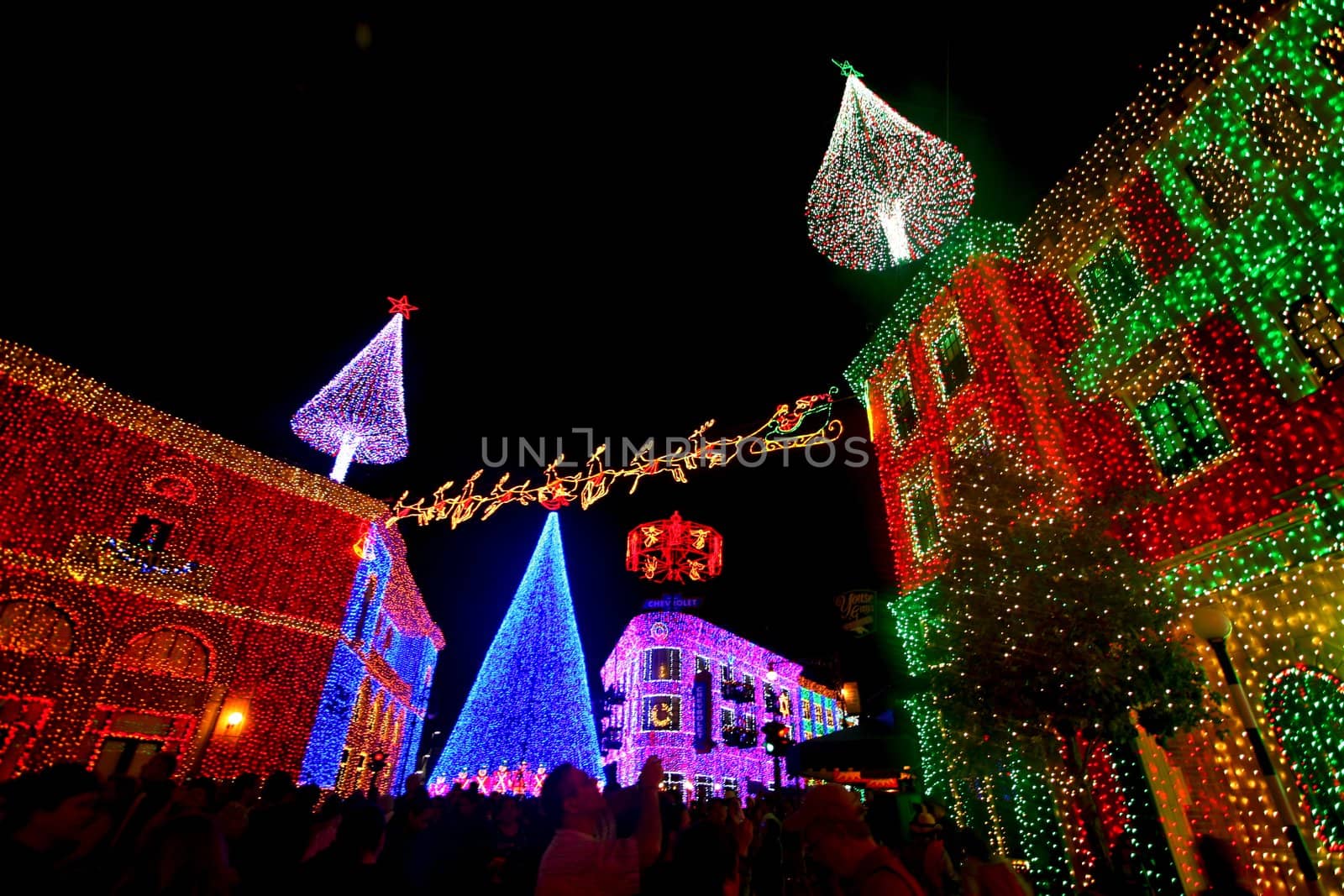 The Osborne Family Spectacle of Dancing Lights at Hollywood Studios in Disney World, Orlando, Florida, December 16th 2009