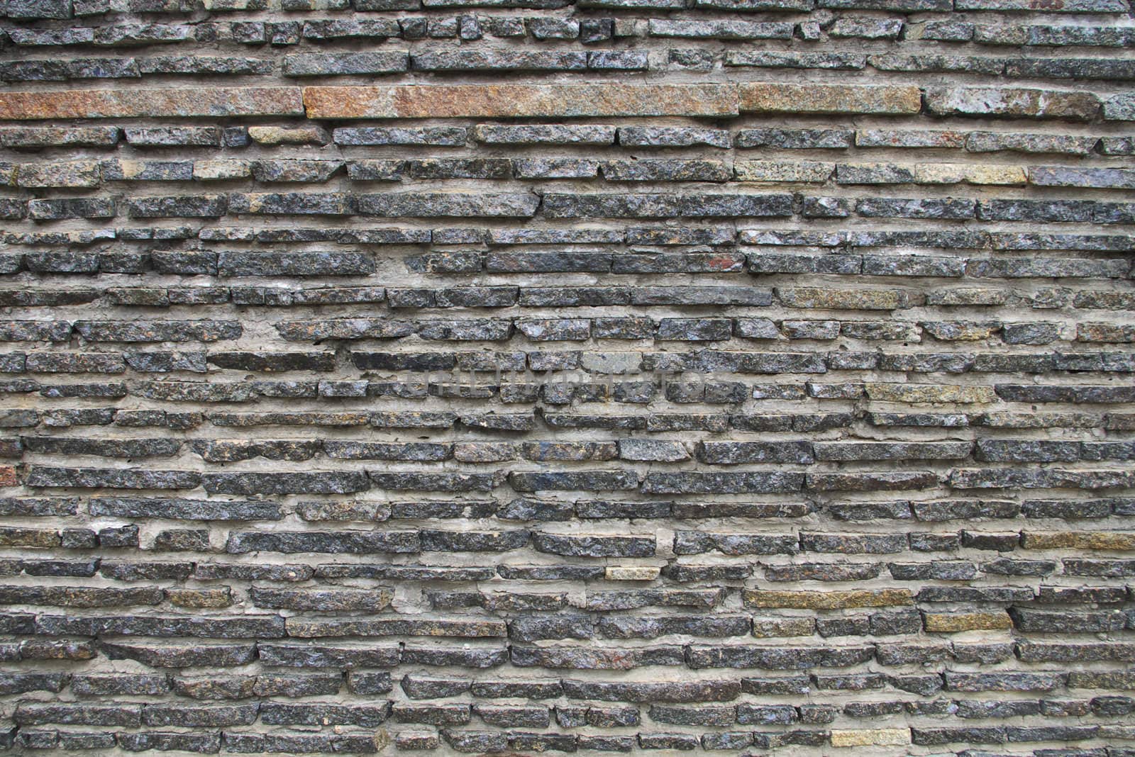 An aged brick wall by paolo