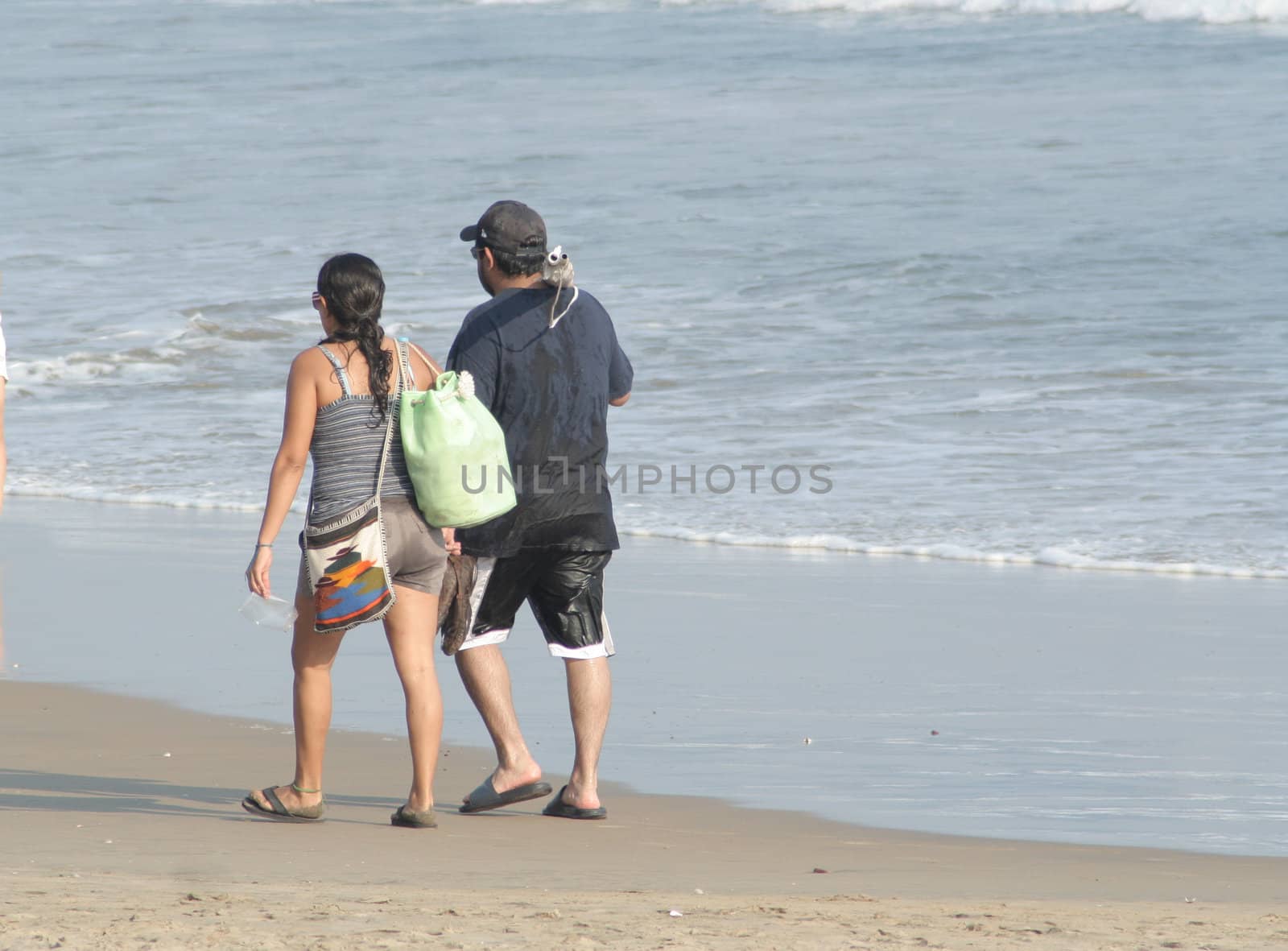 Couple together on beach