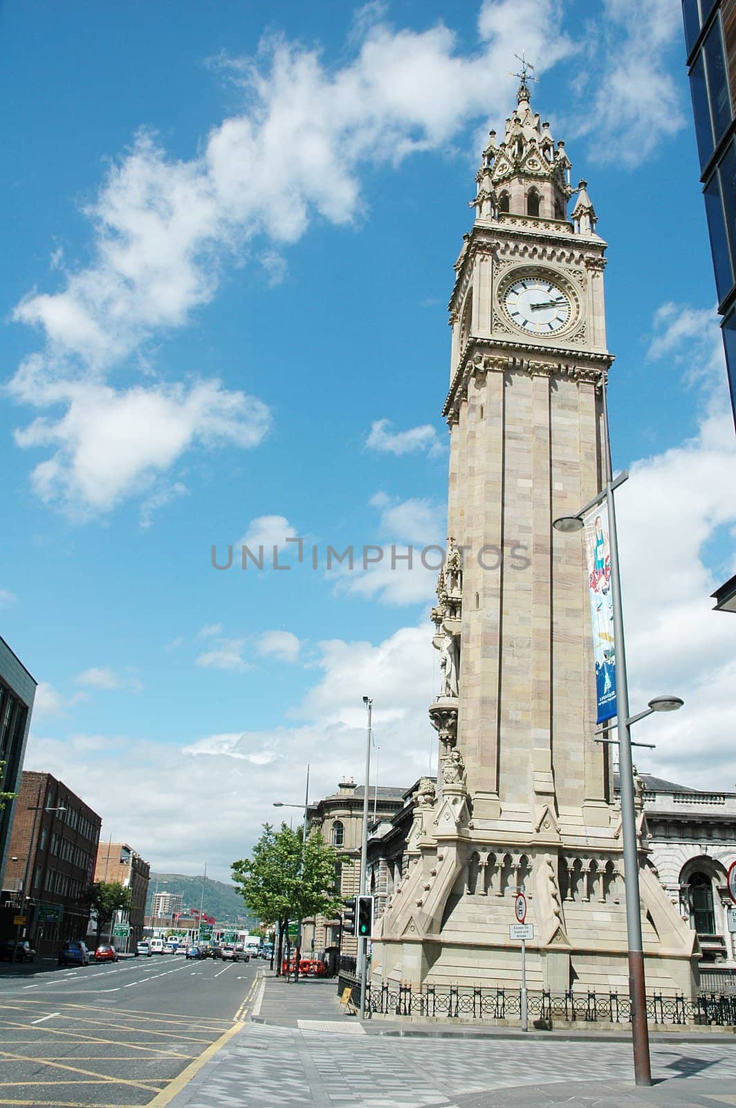 The leaning tower of Albert Memorial Clock