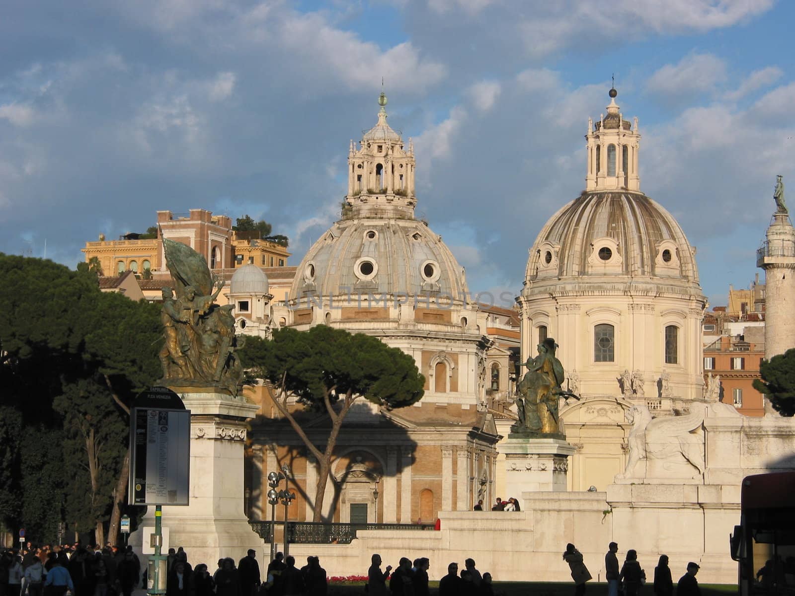 Monument in the ancient and beautiful italian capital