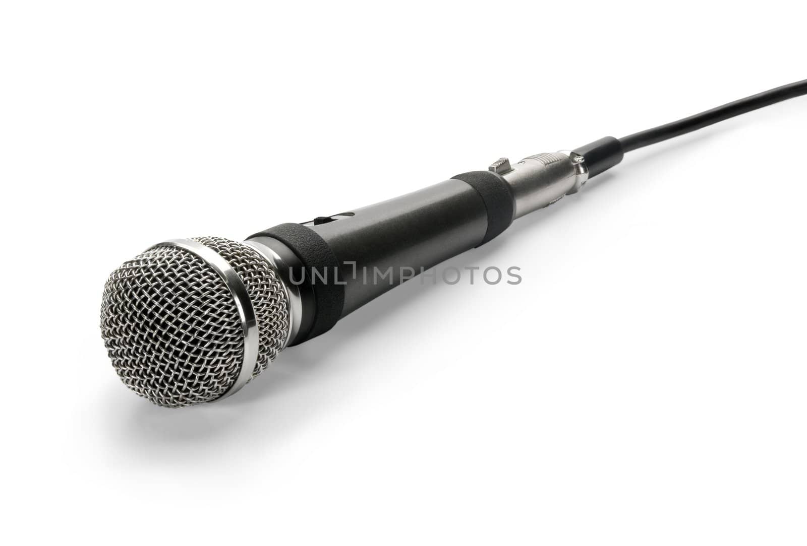 Microphone, isolated on white background. by zeffss