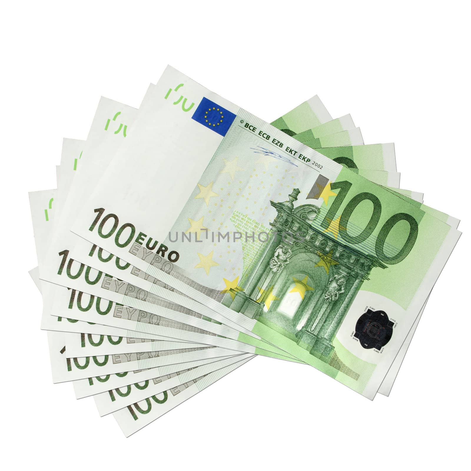 100 Euro banknotes