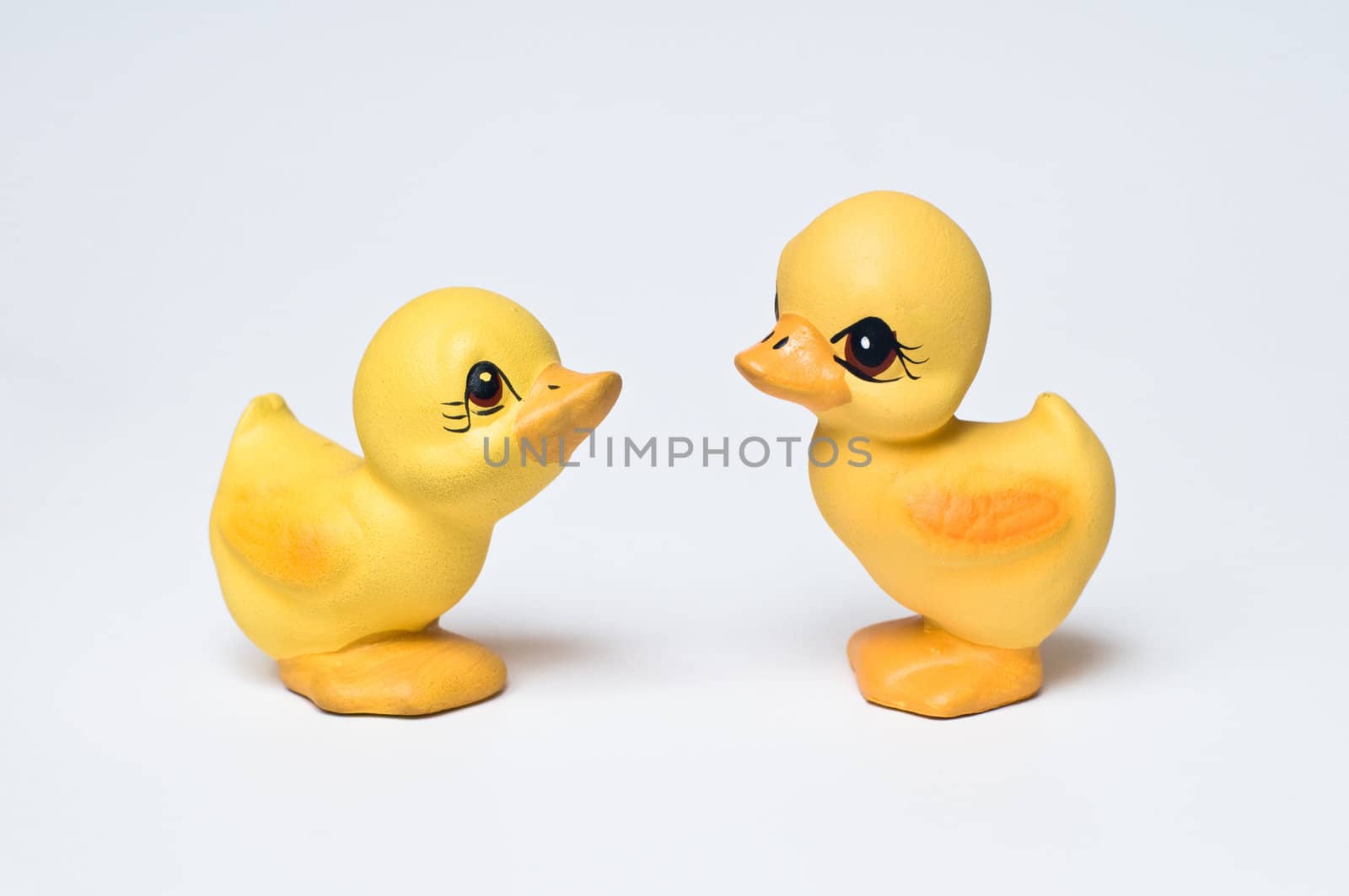 Easter decoration: two ducklings
