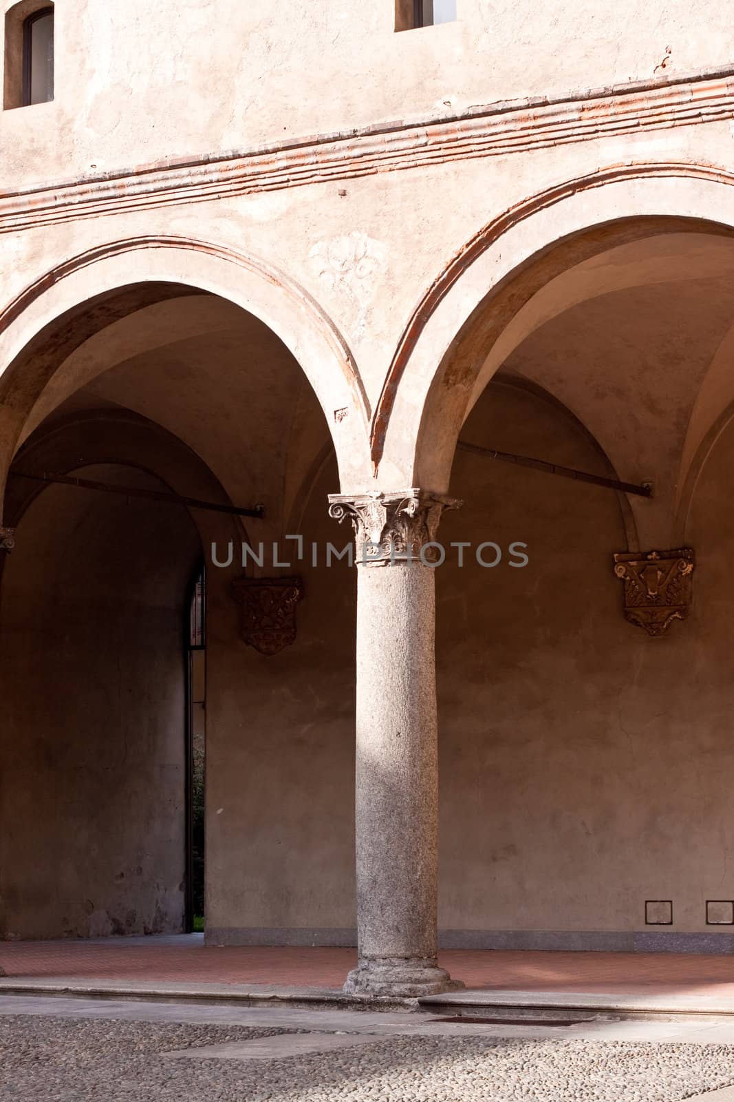 arche in the Milan's castle
