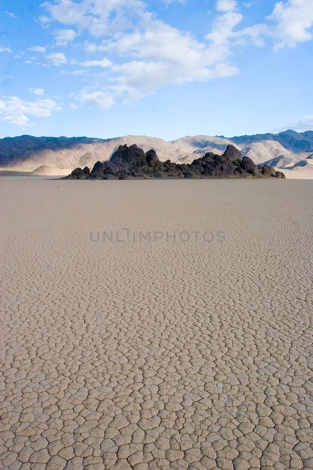 Racetrack Playa is a seasonally dry lake (a playa) located in the northern part of the Panamint Mountains in Death Valley National Park, California.