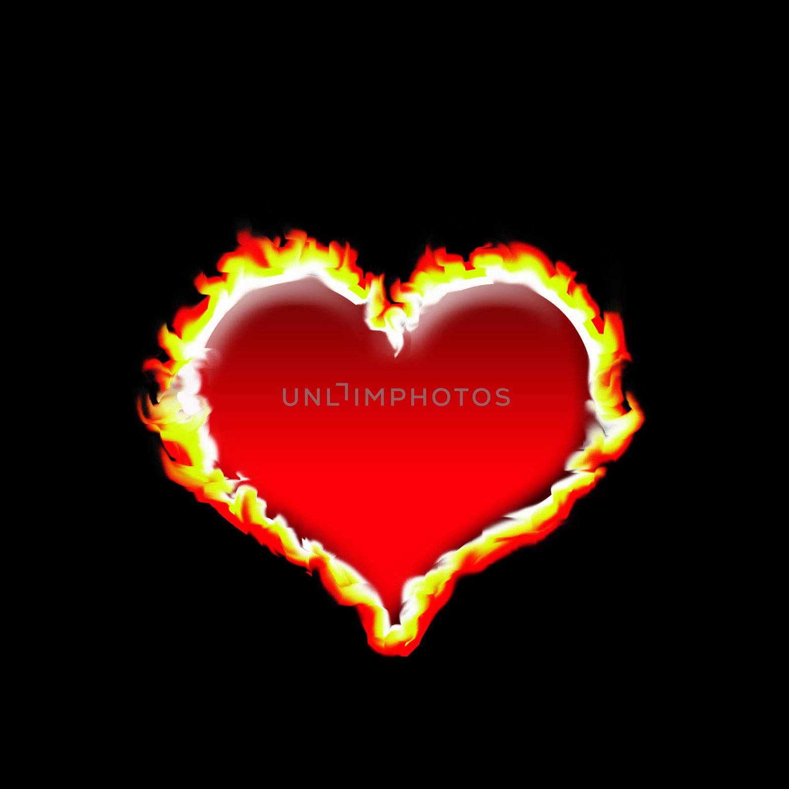 illustration of the burning hearth