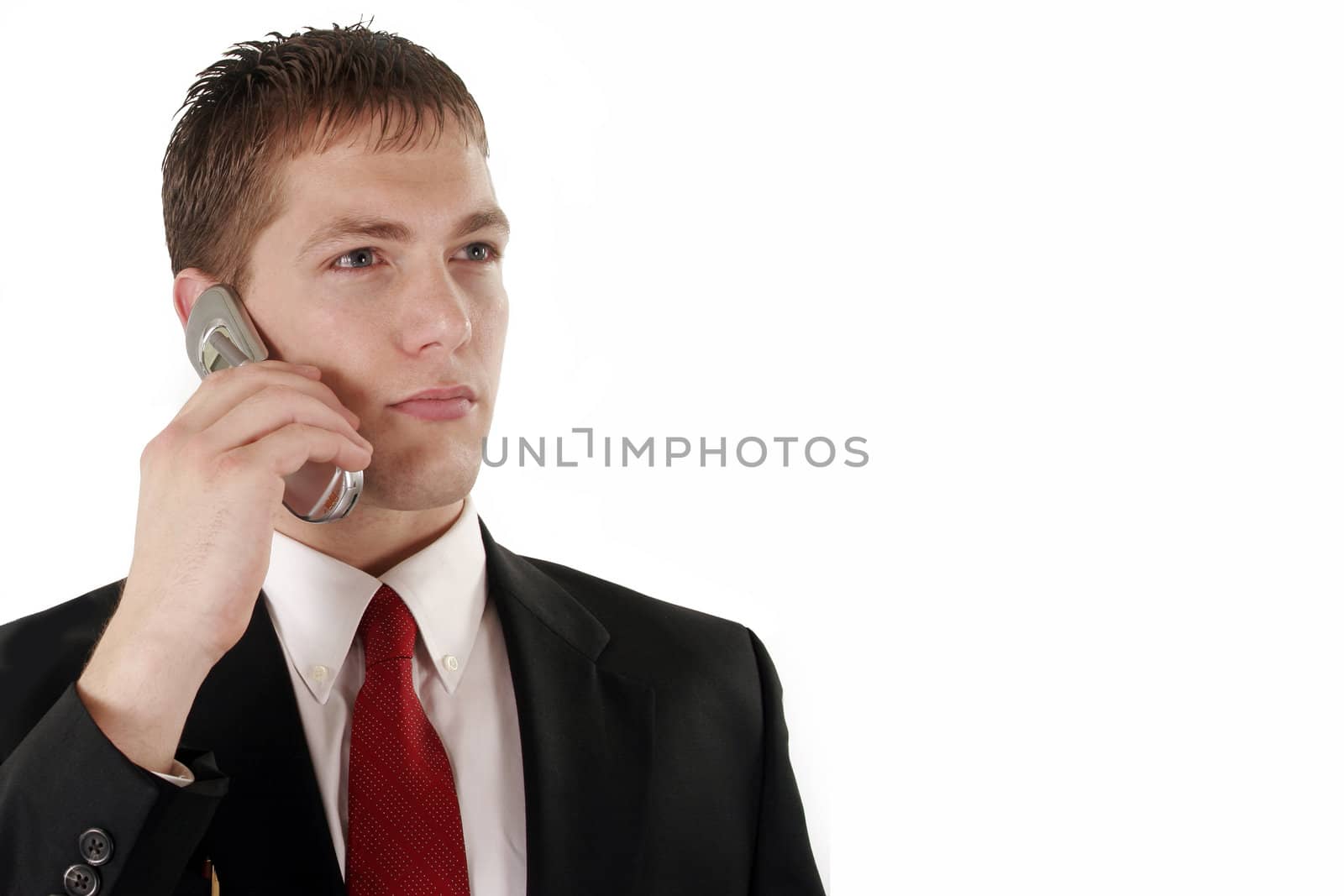 Businessman cellphone by apashack