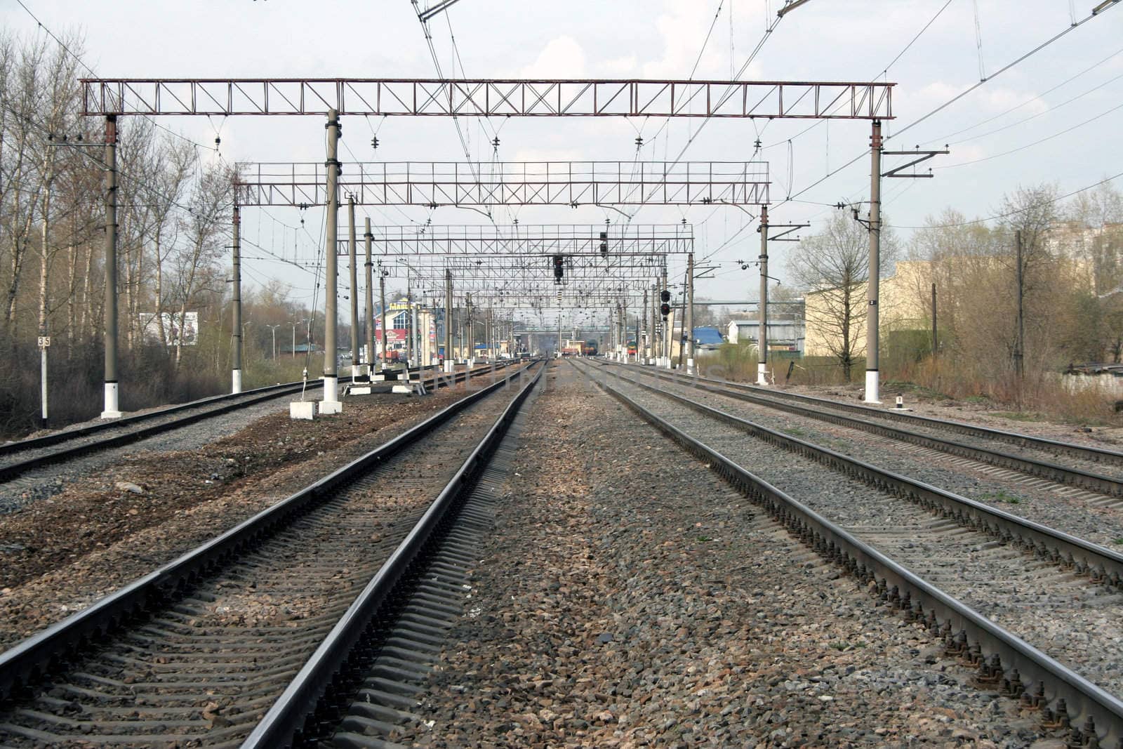 Railway in Scherbinka