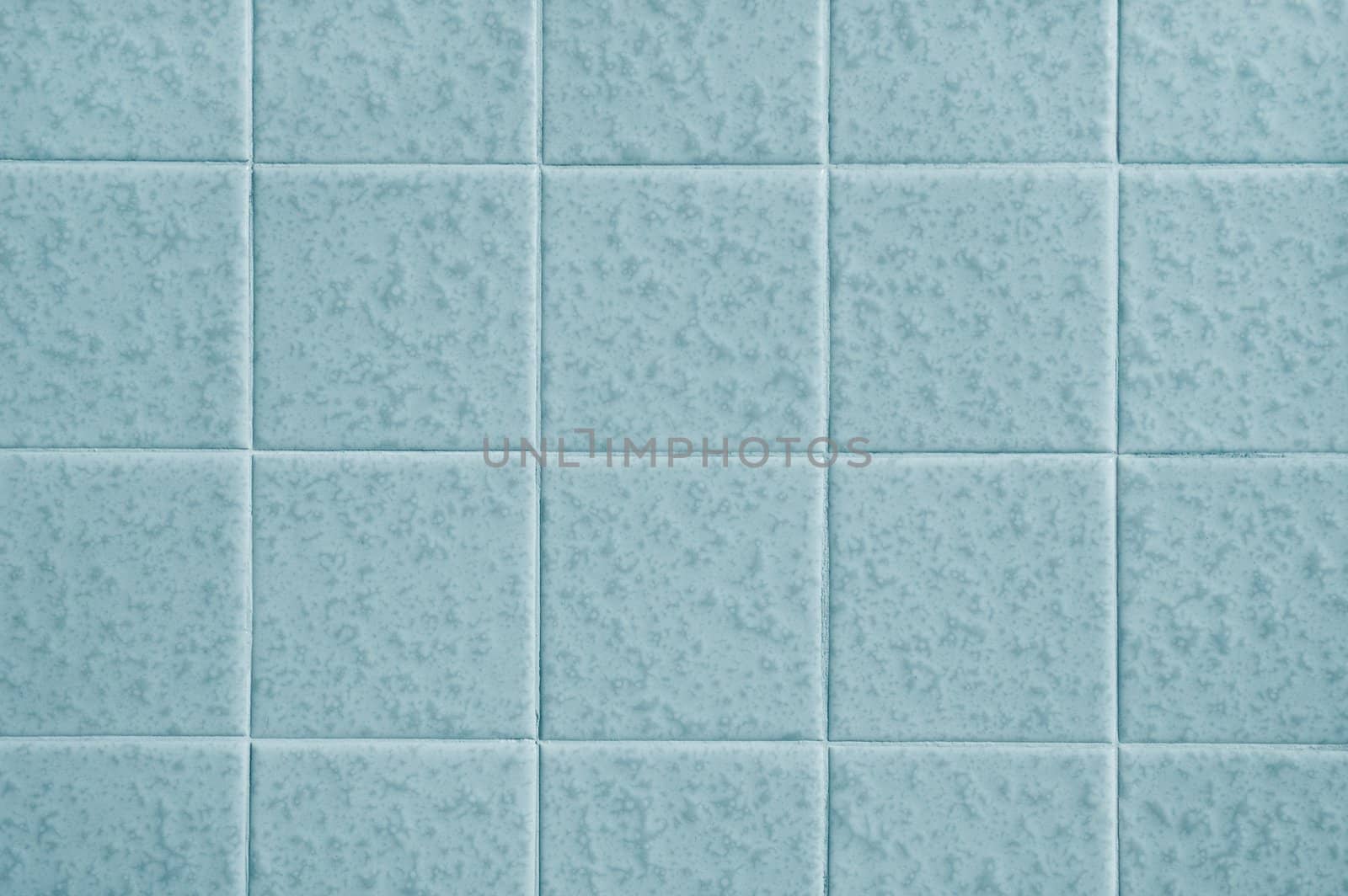 Pattern of blue tiles
