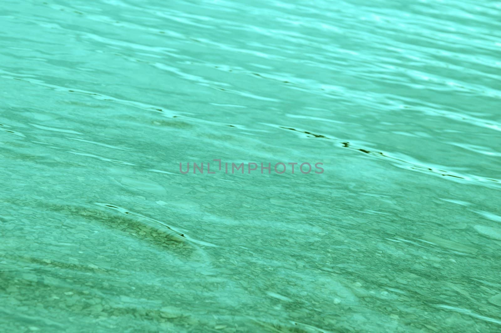 Blue-Green Water Gently Rippling  by griffre