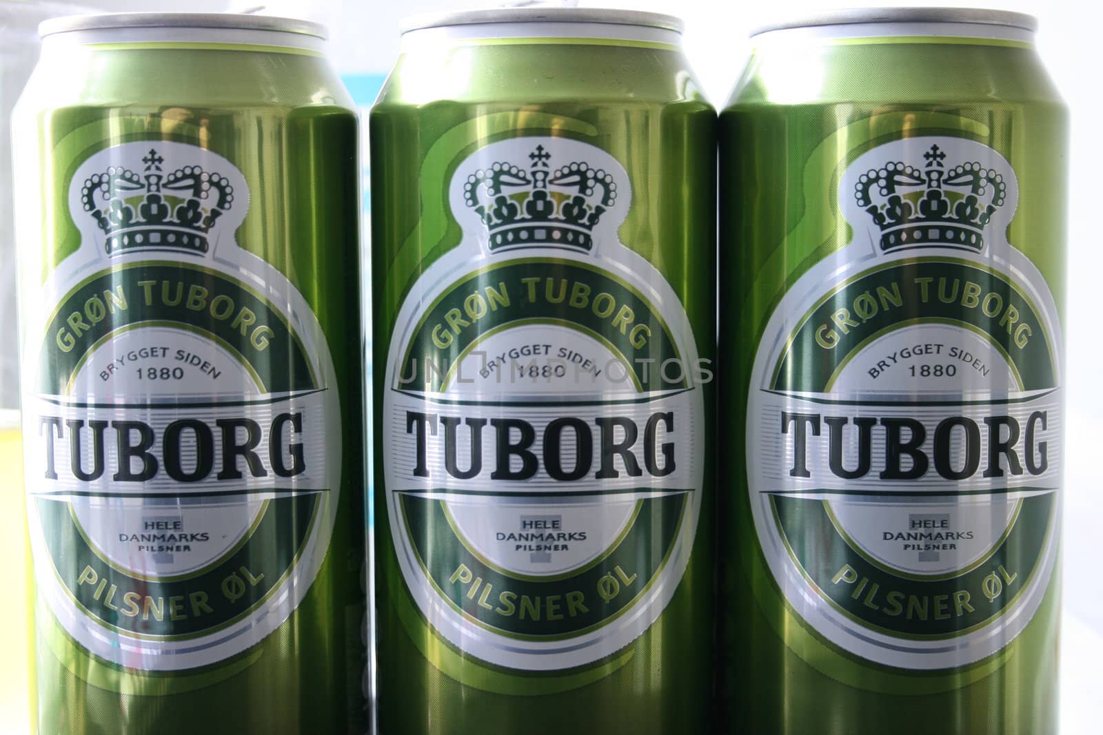 Tuborg beer, cans
