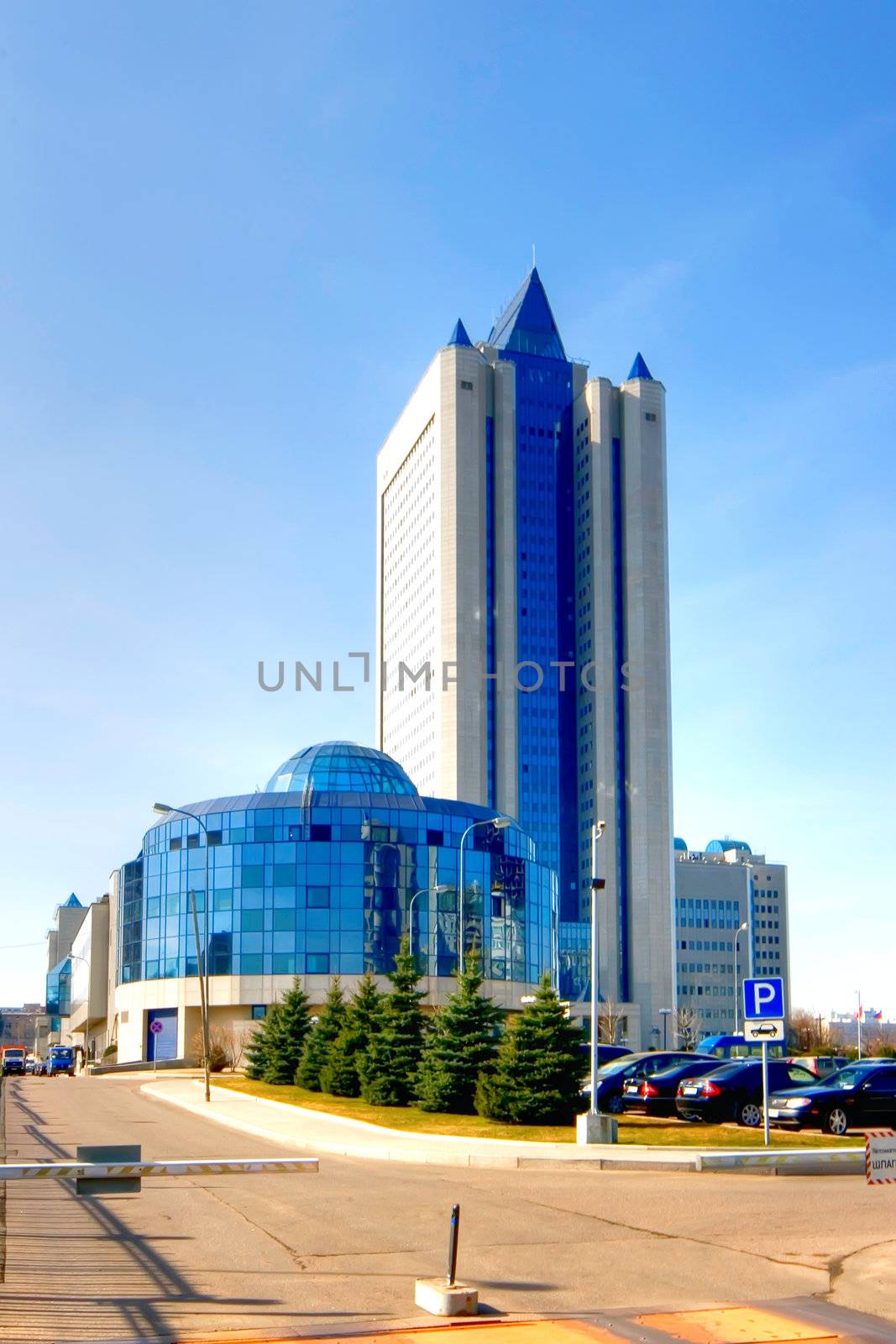 Headquarters of gas Russian concern Gazprom in Moscow